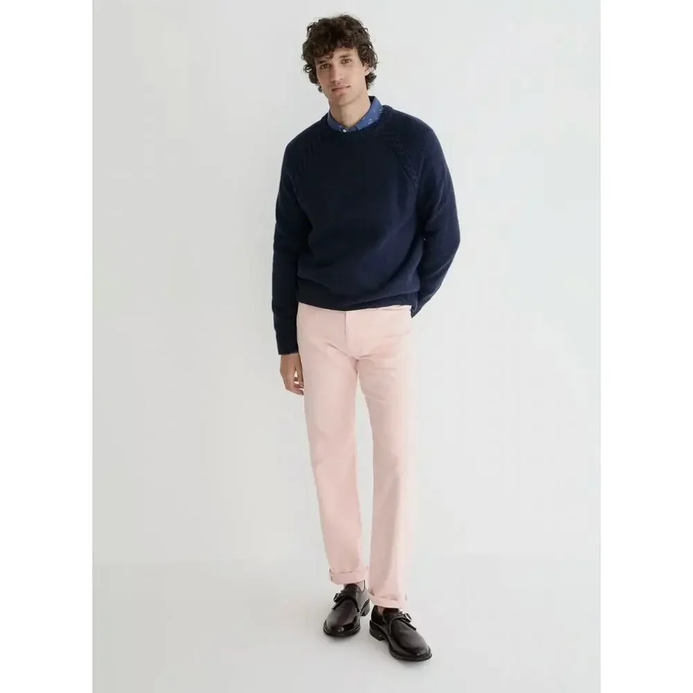 J.Crew Pink Corduroy Pants Classic Straight Leg Preppy Men's W 30 L 30 FLAW